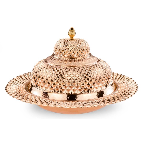 Pramit İşlemeli Kapaklı Sahan